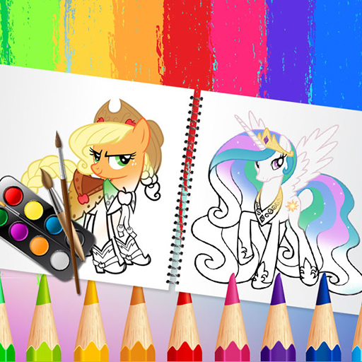 Download Sweet Pony Coloring Book Free Mobile Game Online Kologame Com